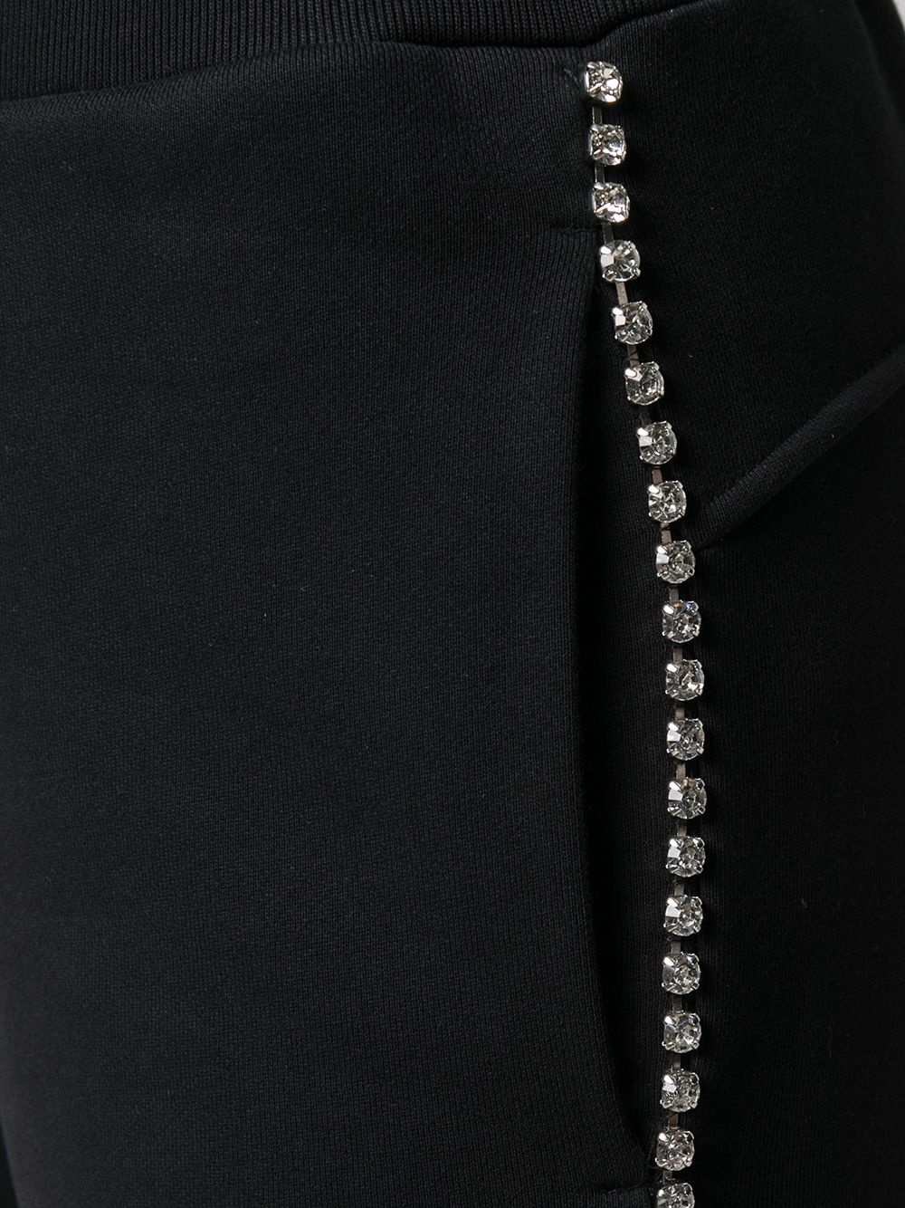 crystal embellished track trousers - 5