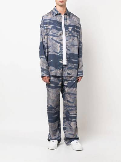 Diesel camouflage wide-leg trousers outlook