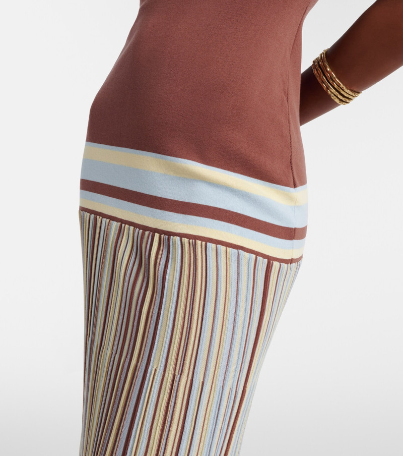 Citara striped cotton-blend maxi dress 5