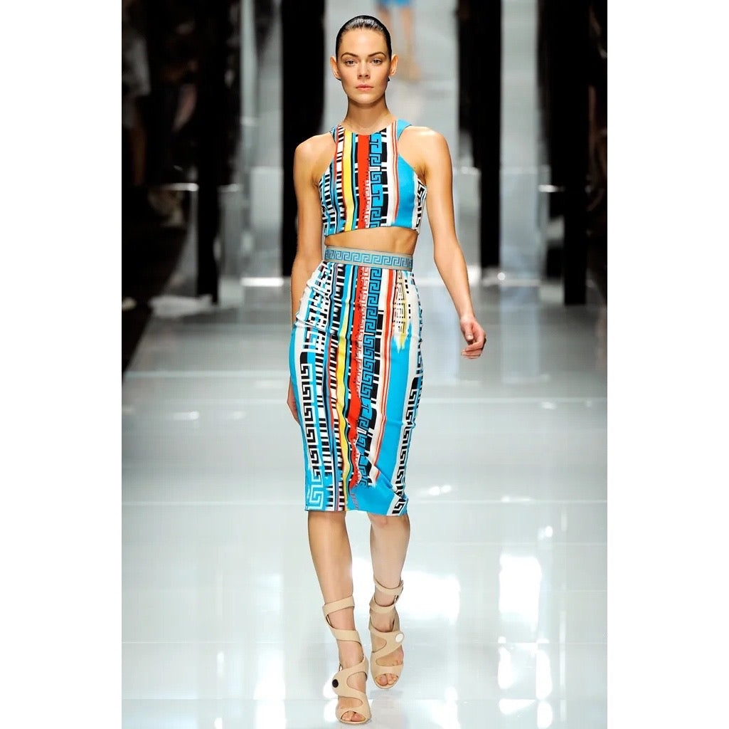 Versace spring 2011 print logo dress 40 - 2