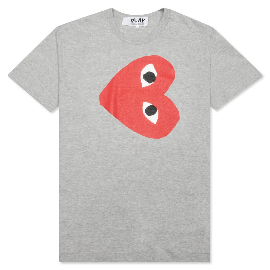 Grey Horizontal Heart T-Shirt - 1