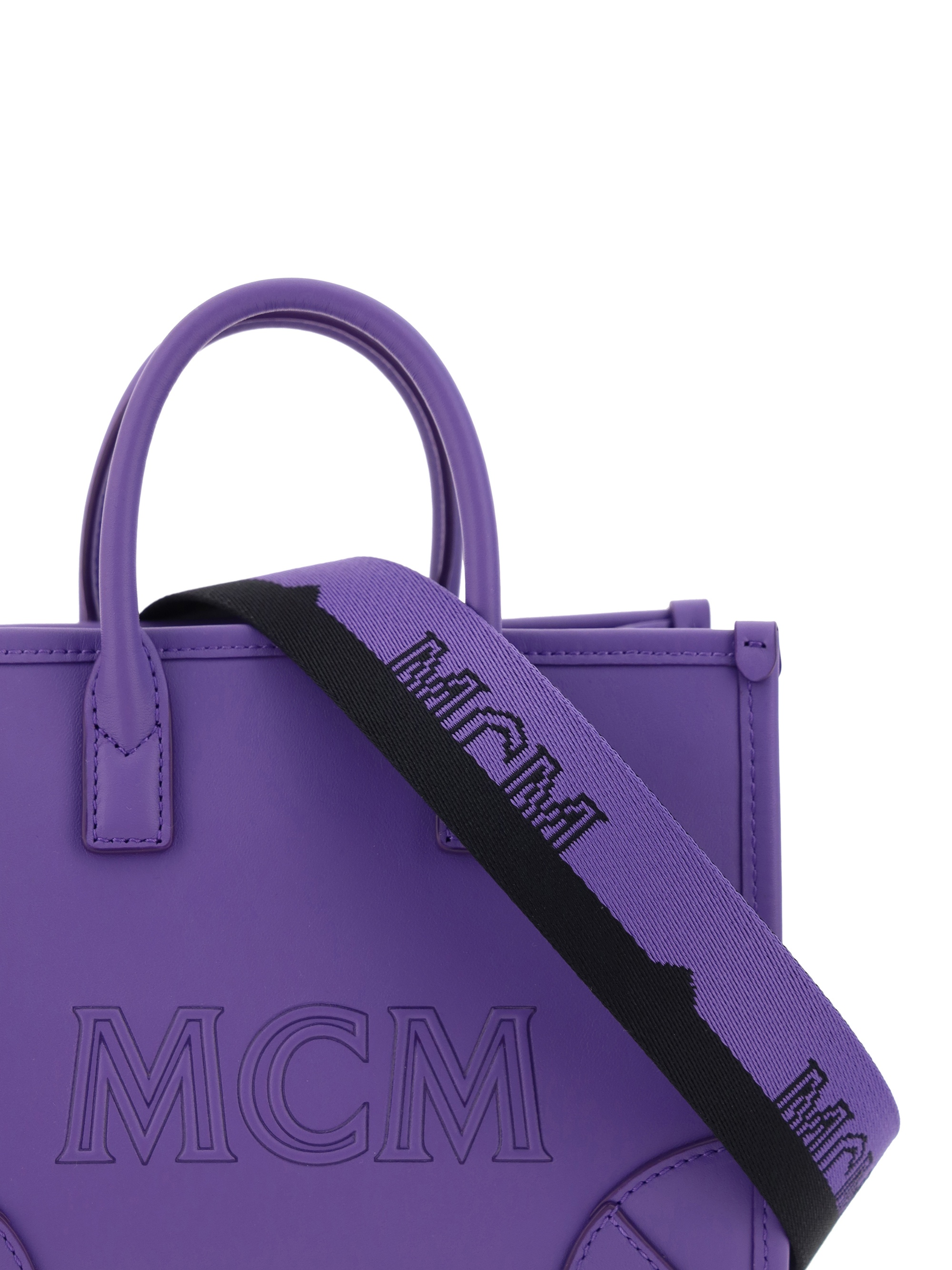 Mcm Mini Munchen Leather Tote Bag