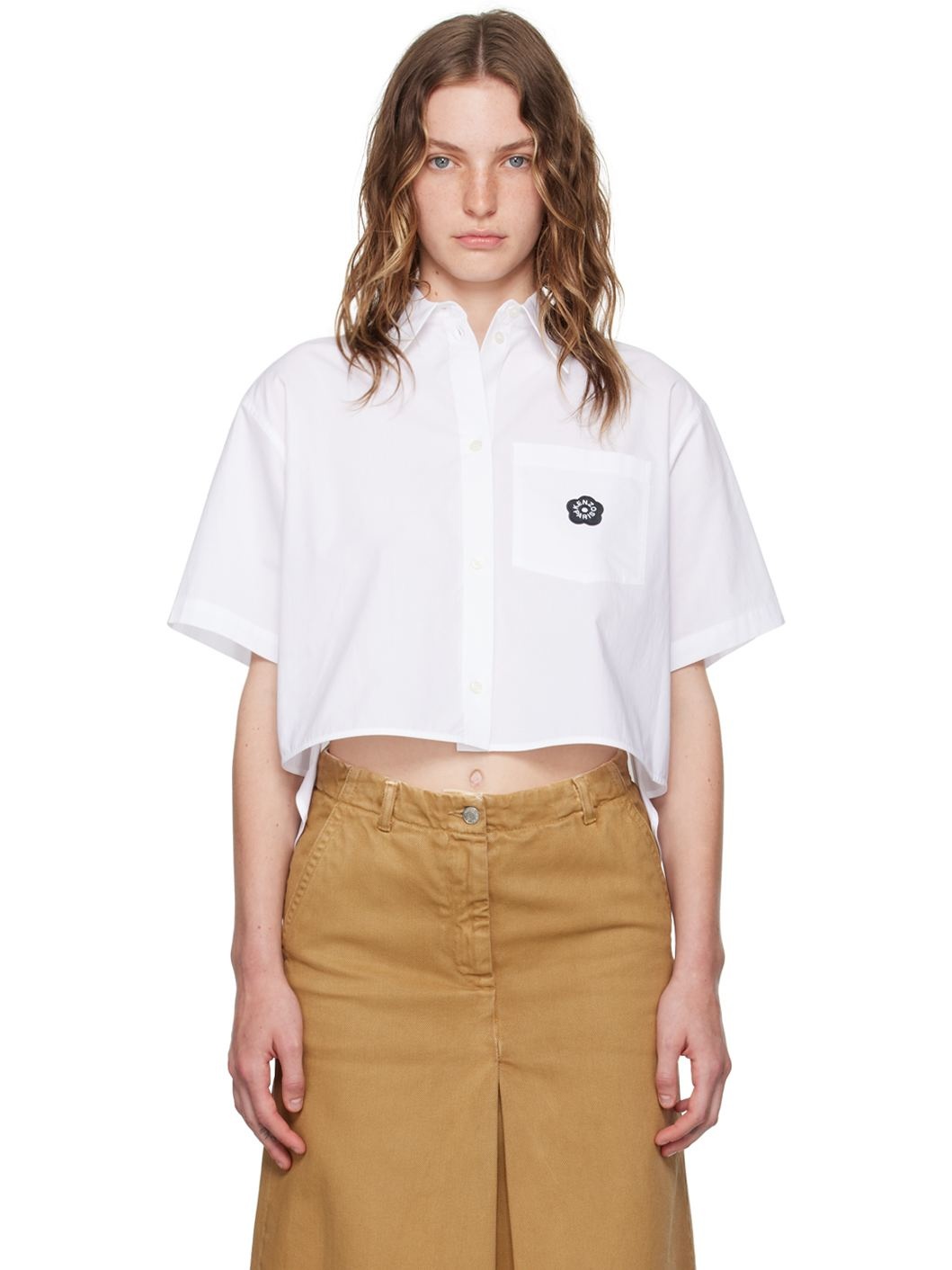 White Kenzo Paris Boke Flower 2.0 Shirt - 1