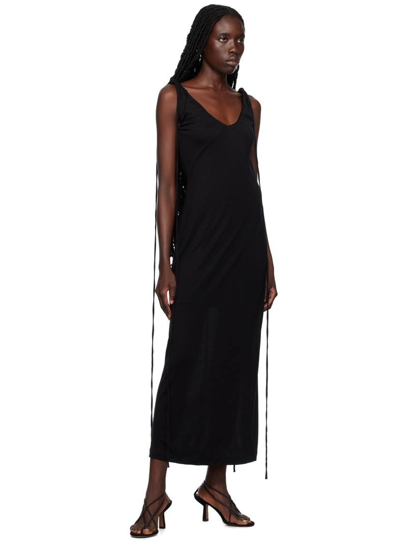 BITE Studios Black Twisted Midi Dress outlook