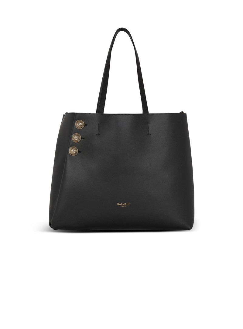 Emblème leather tote bag 1