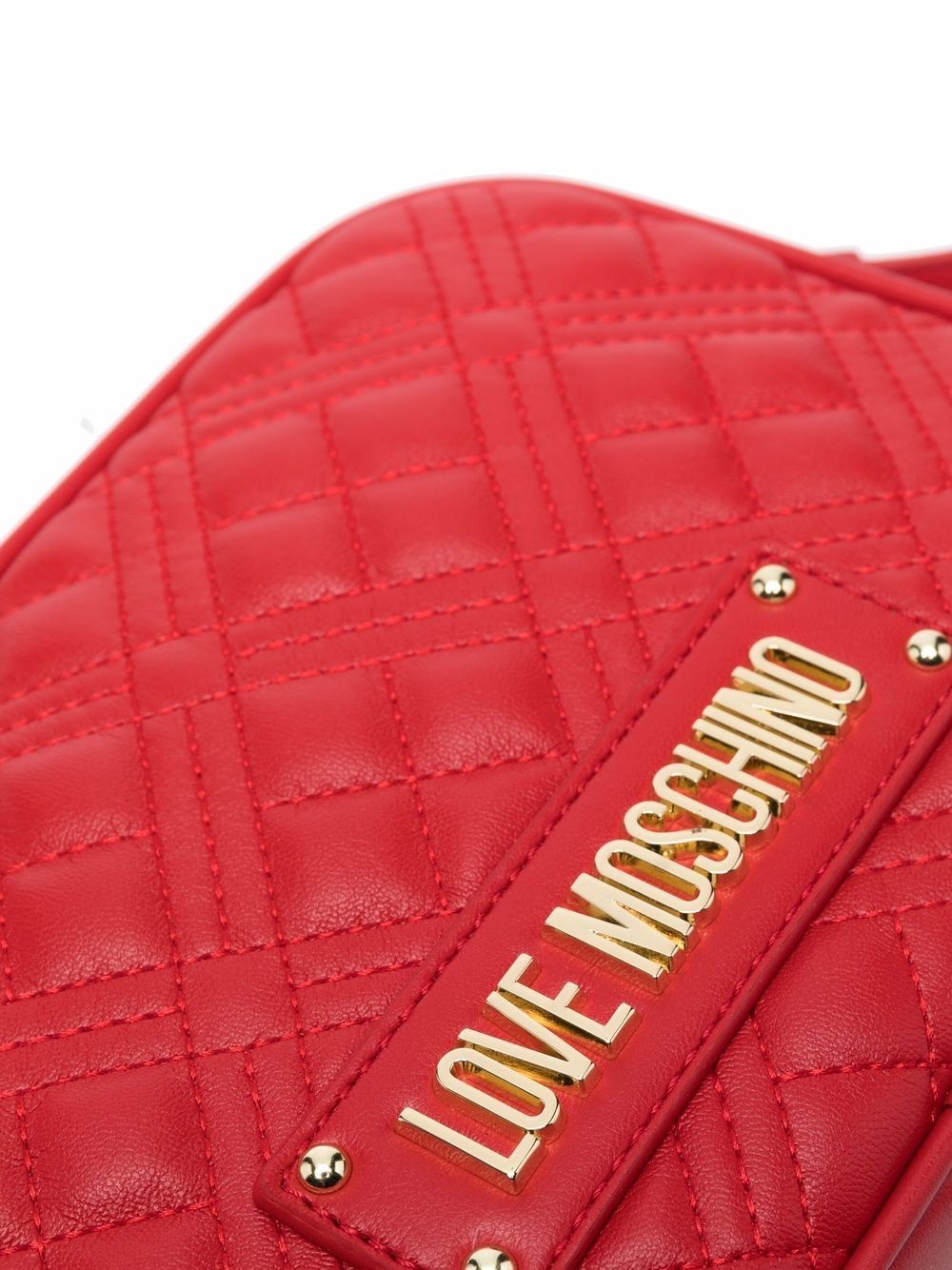 logo-lettering quilted crossbody bag - 4