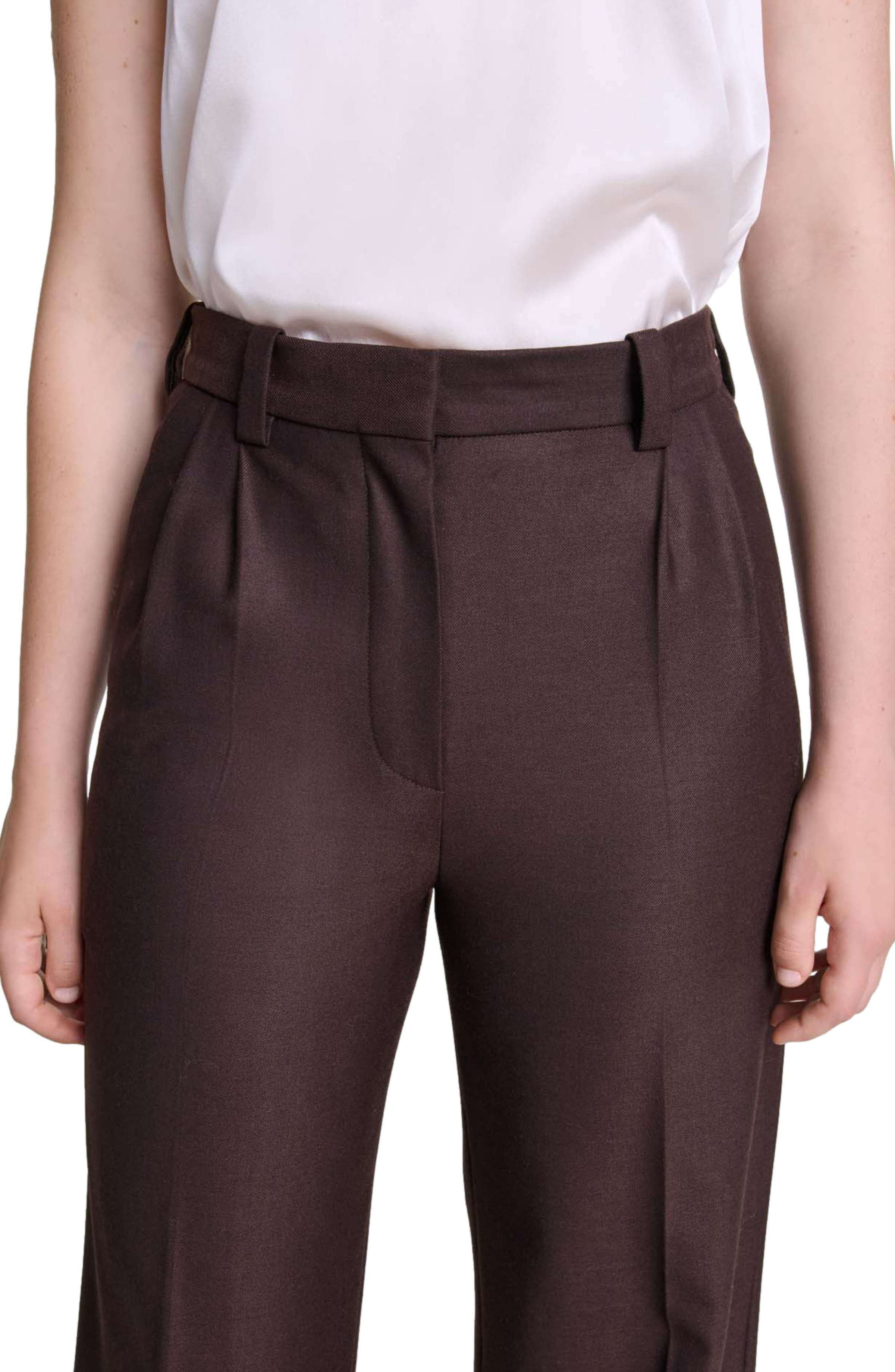 maje Wide-leg suit trousers in Brown at Nordstrom - 4