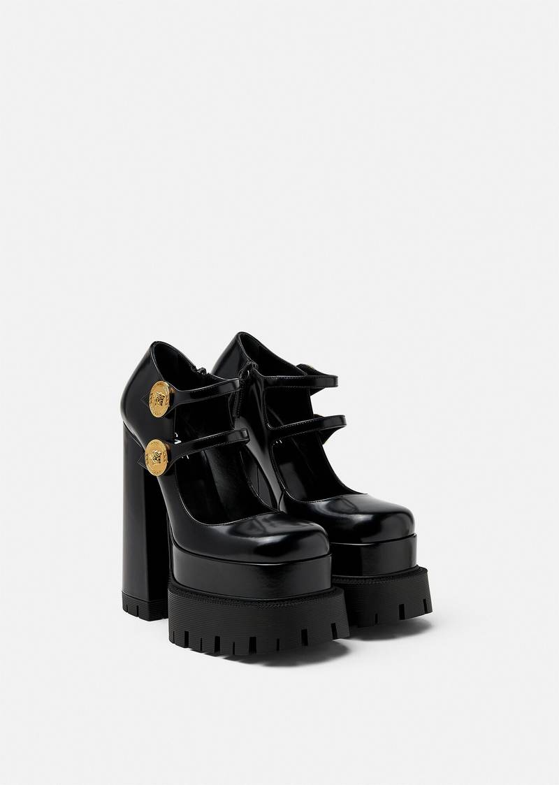 VERSACE Medusa Aevitas Platform Pumps outlook