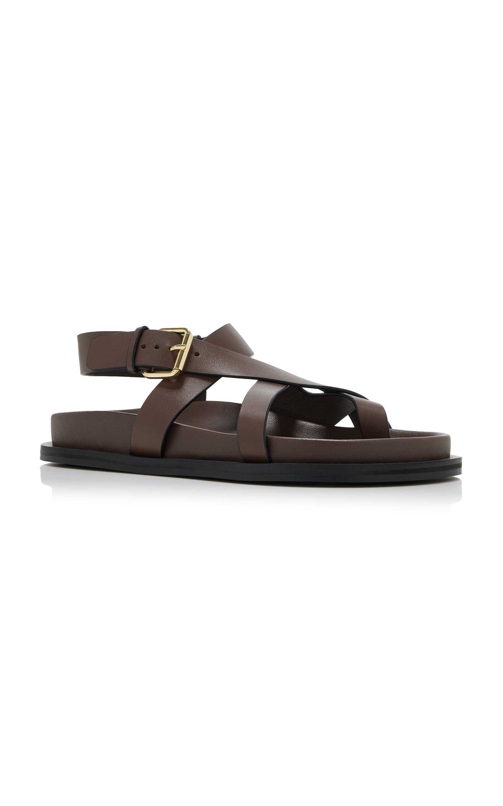 Elbert Leather Sandals brown - 4
