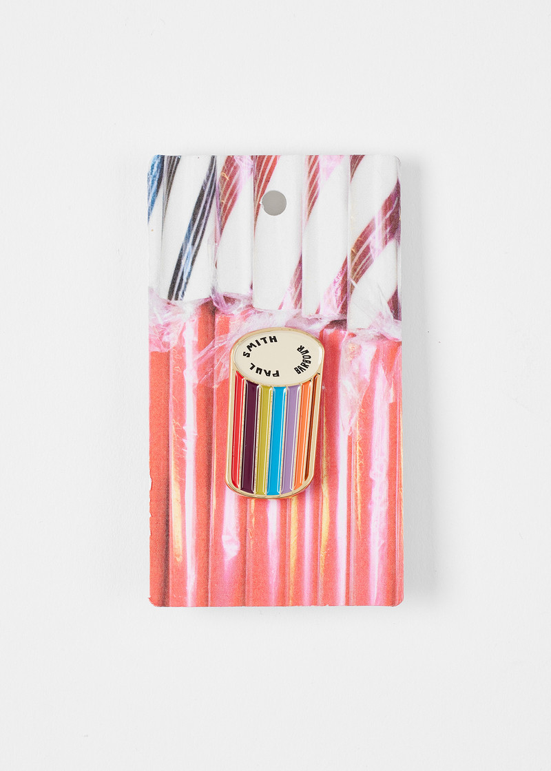 Paul Smith Paul Smith loves Barbour - Rock Pin Badge outlook