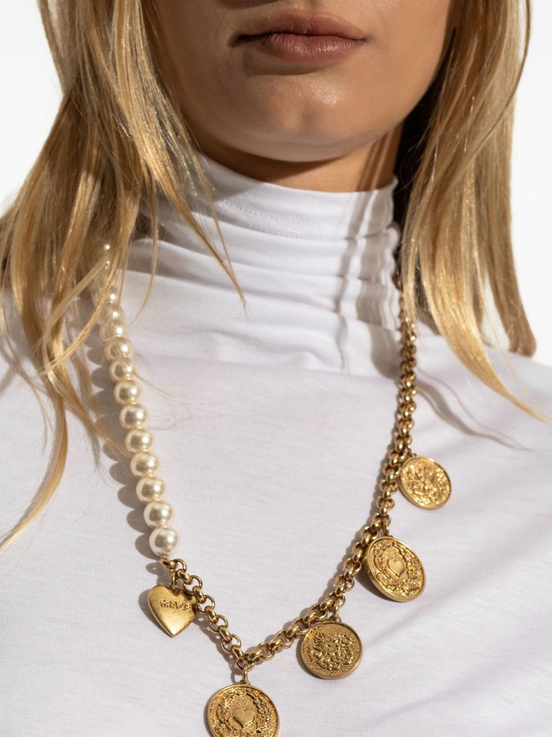 Moschino coin-pendant necklace outlook