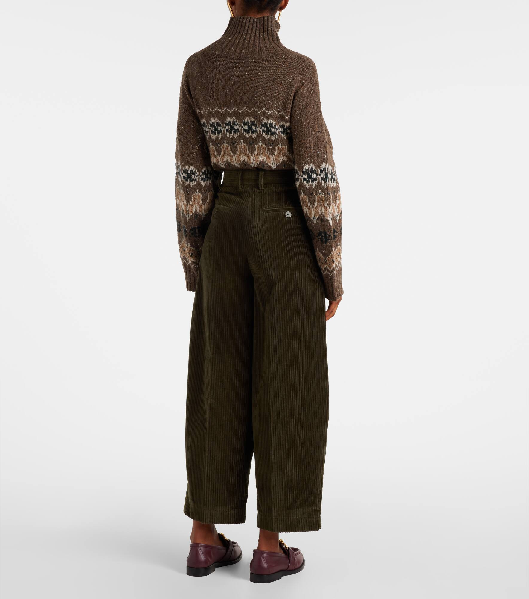 Dash cotton corduroy barrel-leg pants - 3