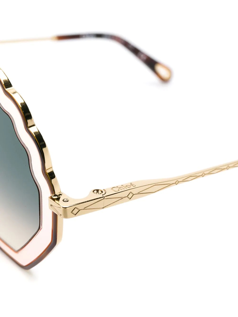 Tally seashell-frame sunglasses - 3