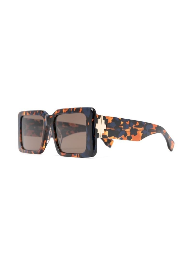 oversize-frame tortoiseshell sunglasses - 2