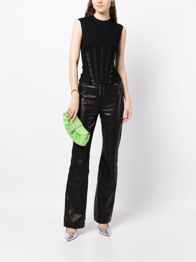 BY FAR Glami gathered clutch bag outlook