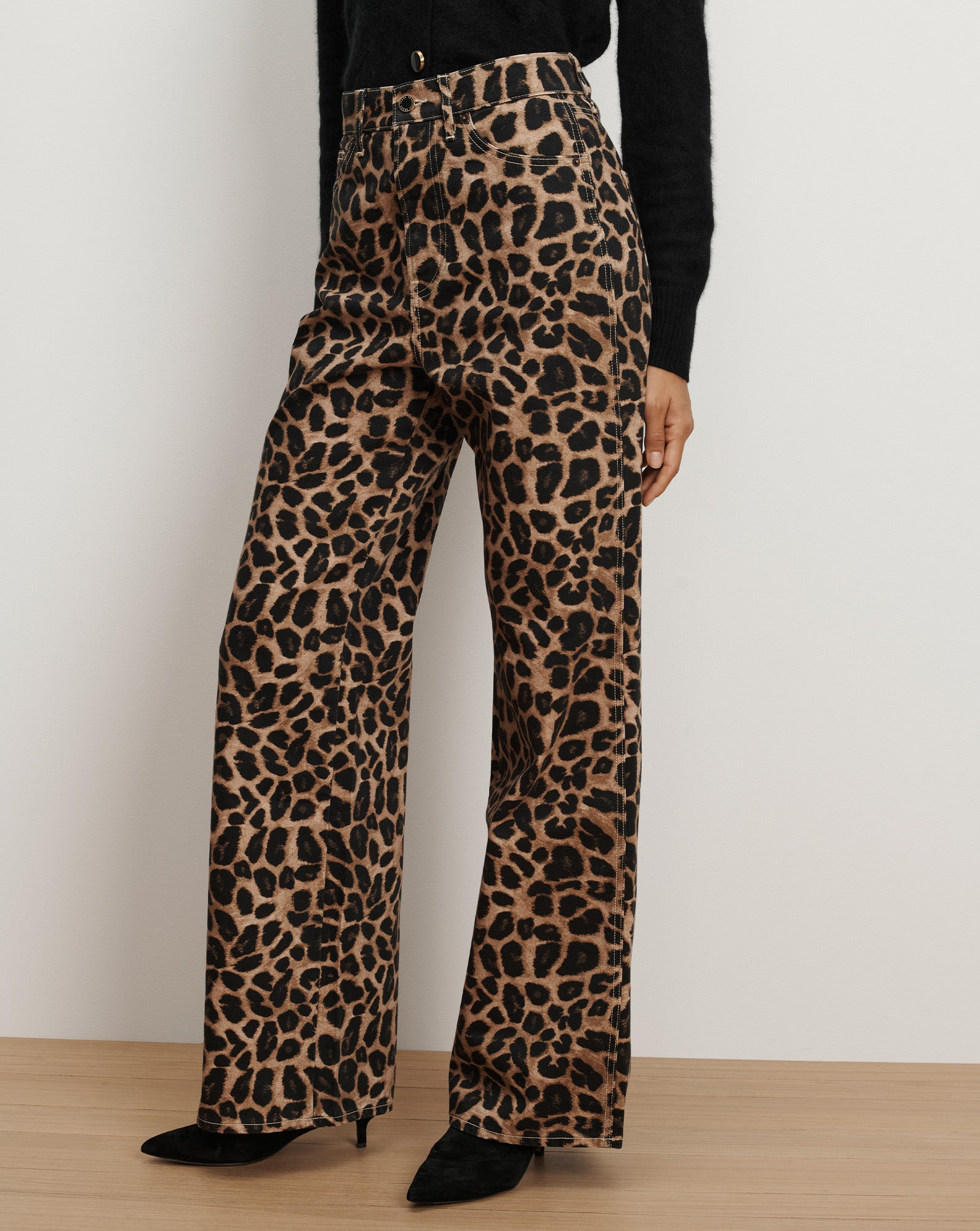 TAYLOR LEOPARD WIDE-LEG JEAN - 3
