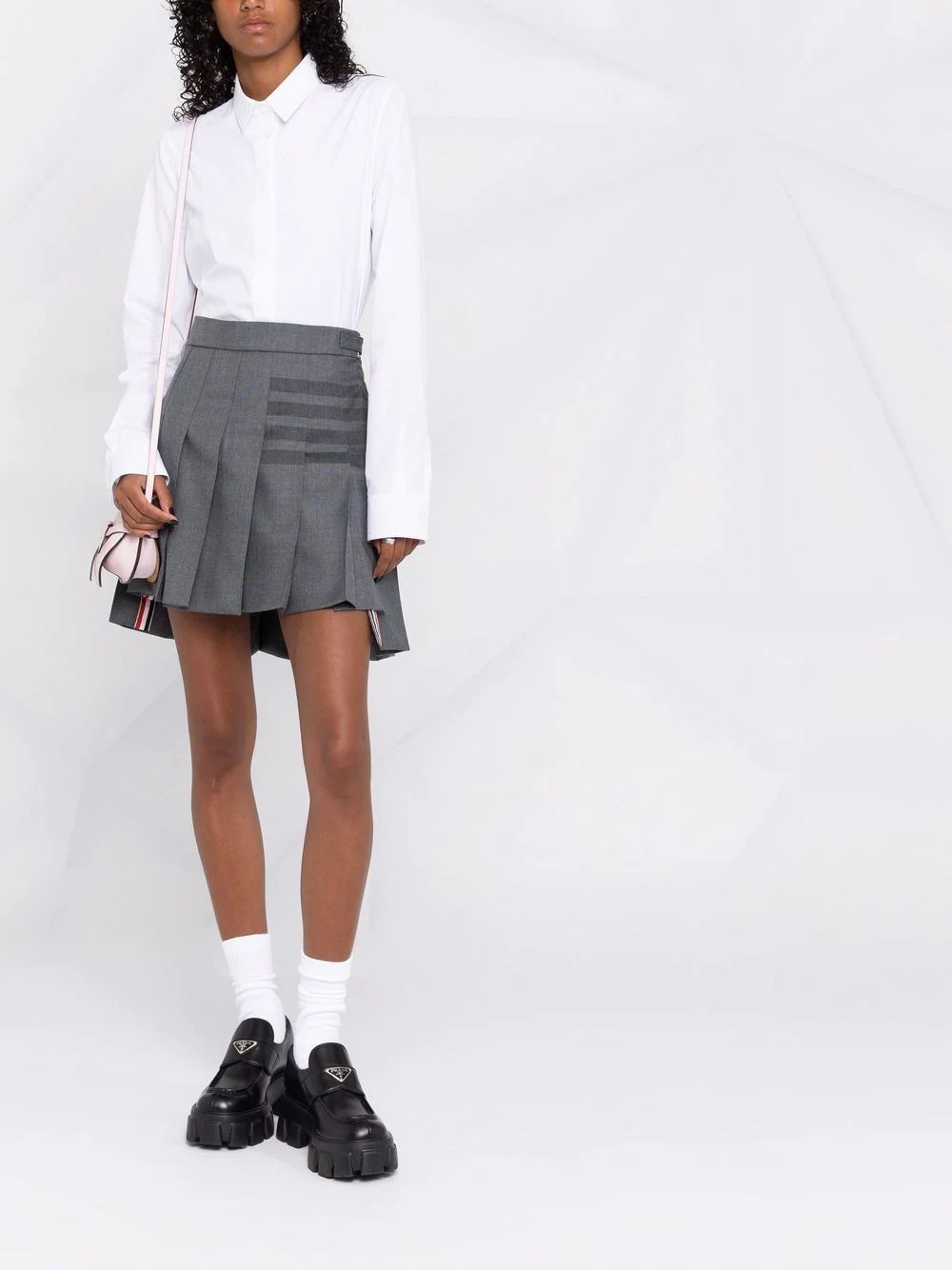 4-Bar pleated mini skirt - 2