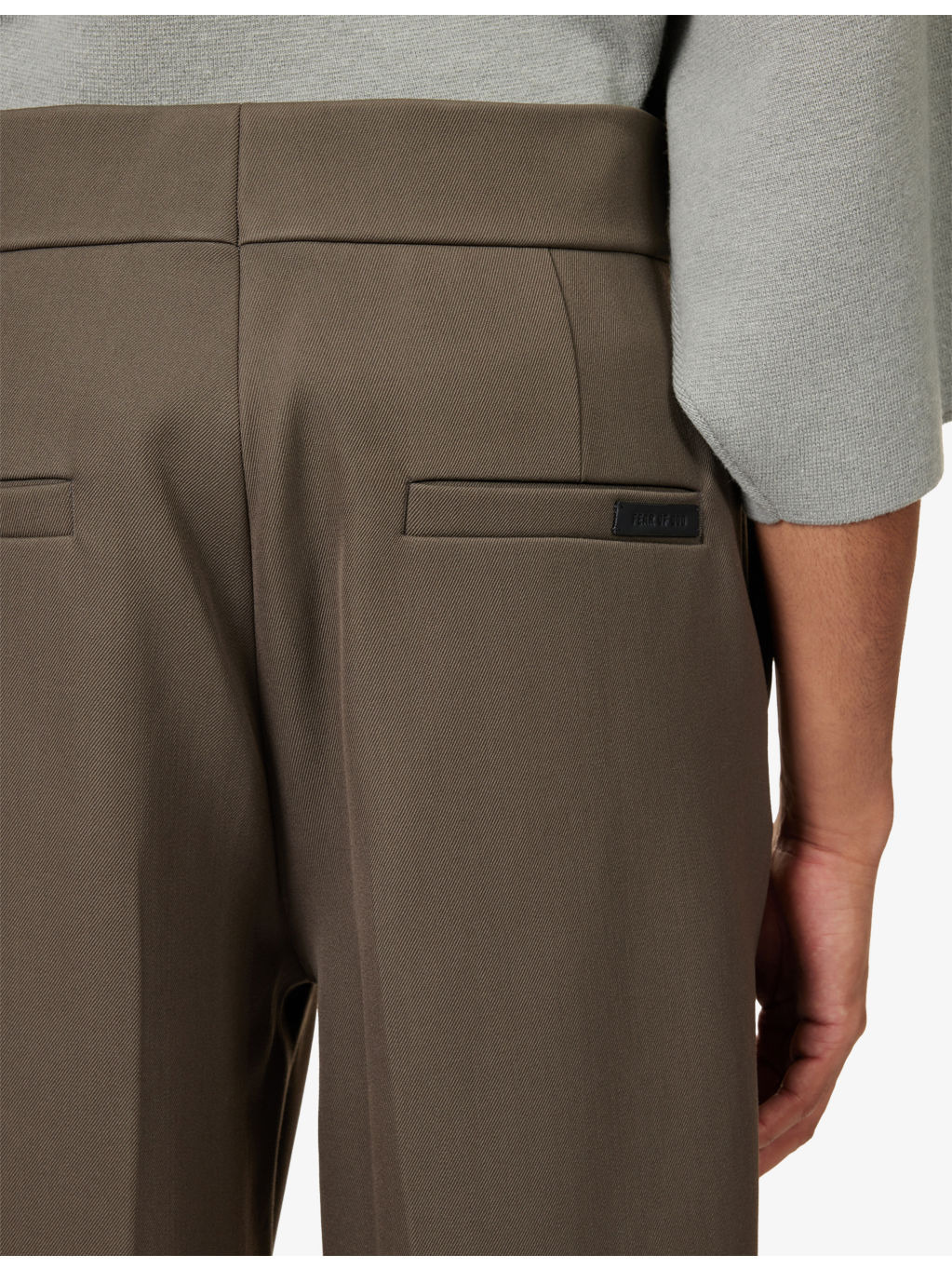 Tailored Wide-Leg Wool And Cotton Trousers - 5