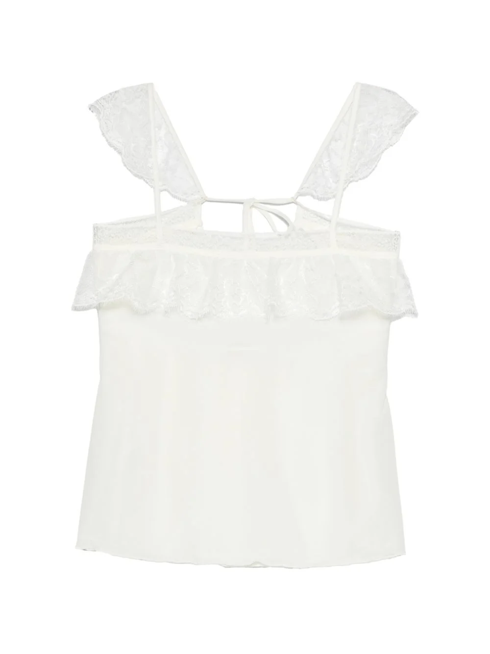 Meredith lace-trim top - 1