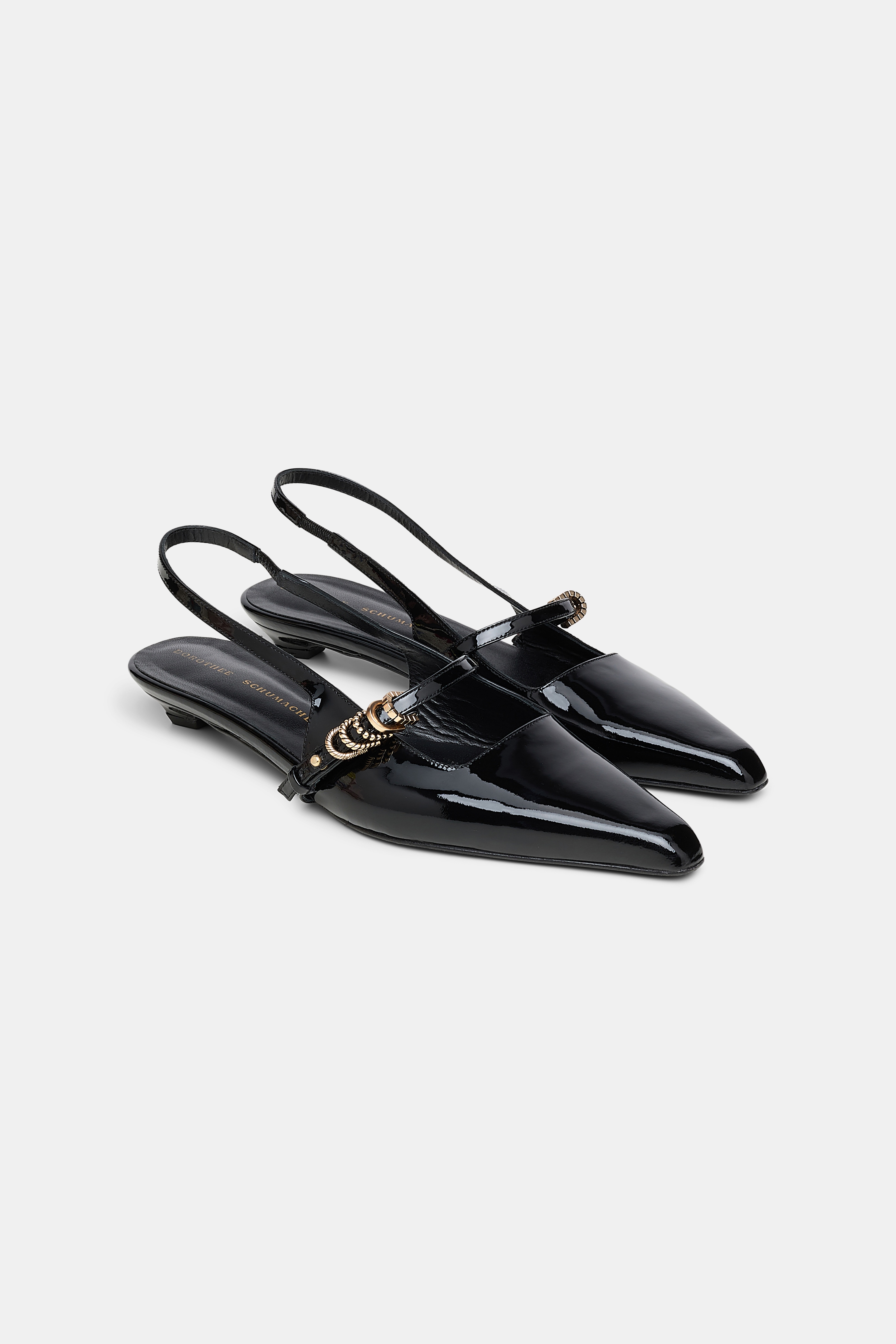 GLOSSY SHINE slingback flat - 7