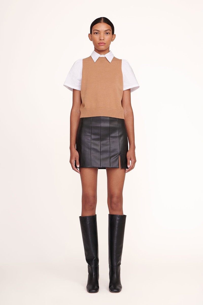 STAUD ARYA TOP TAN WHITE 3