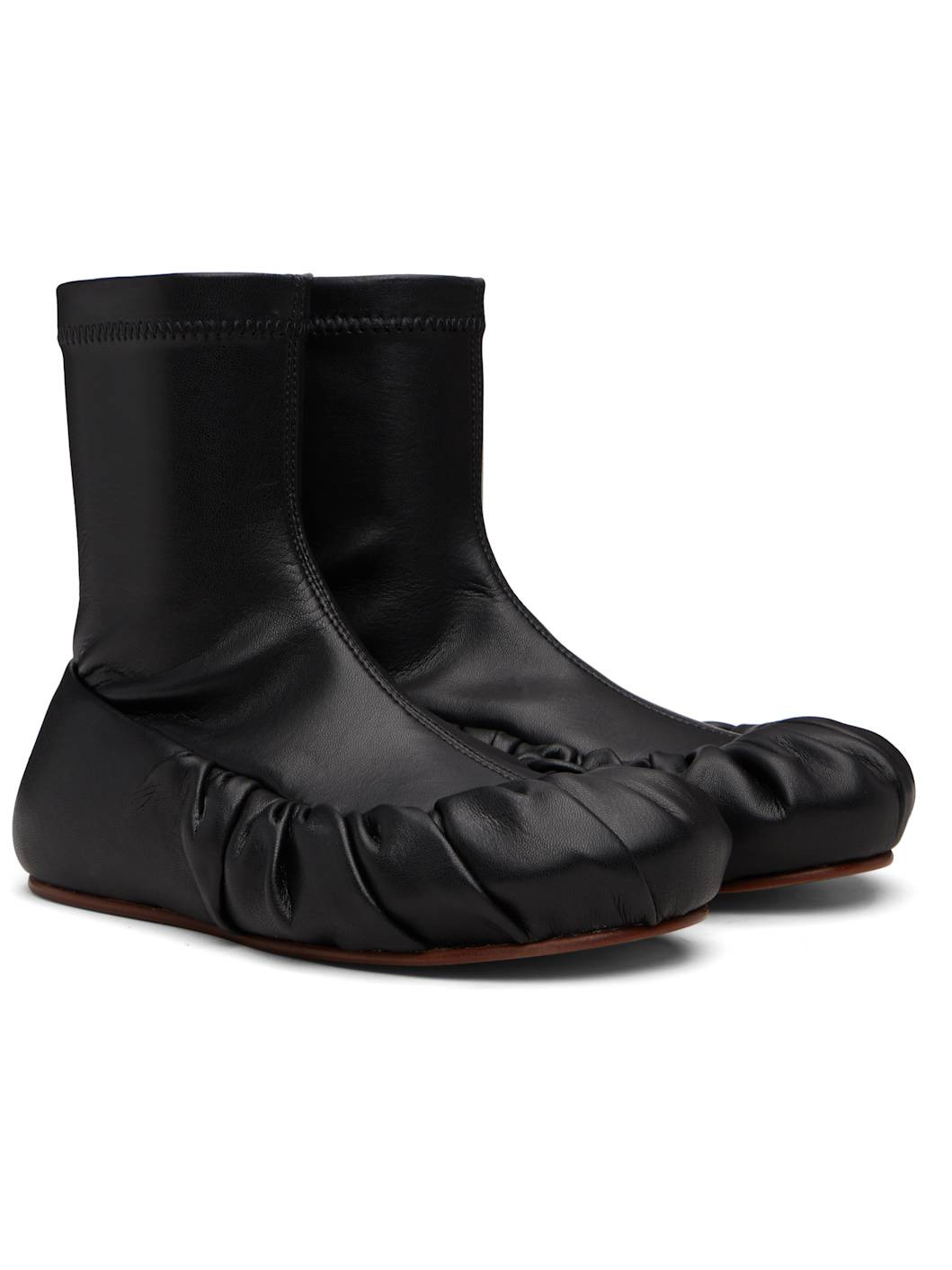 Black Ballerina Mid Boots - 4