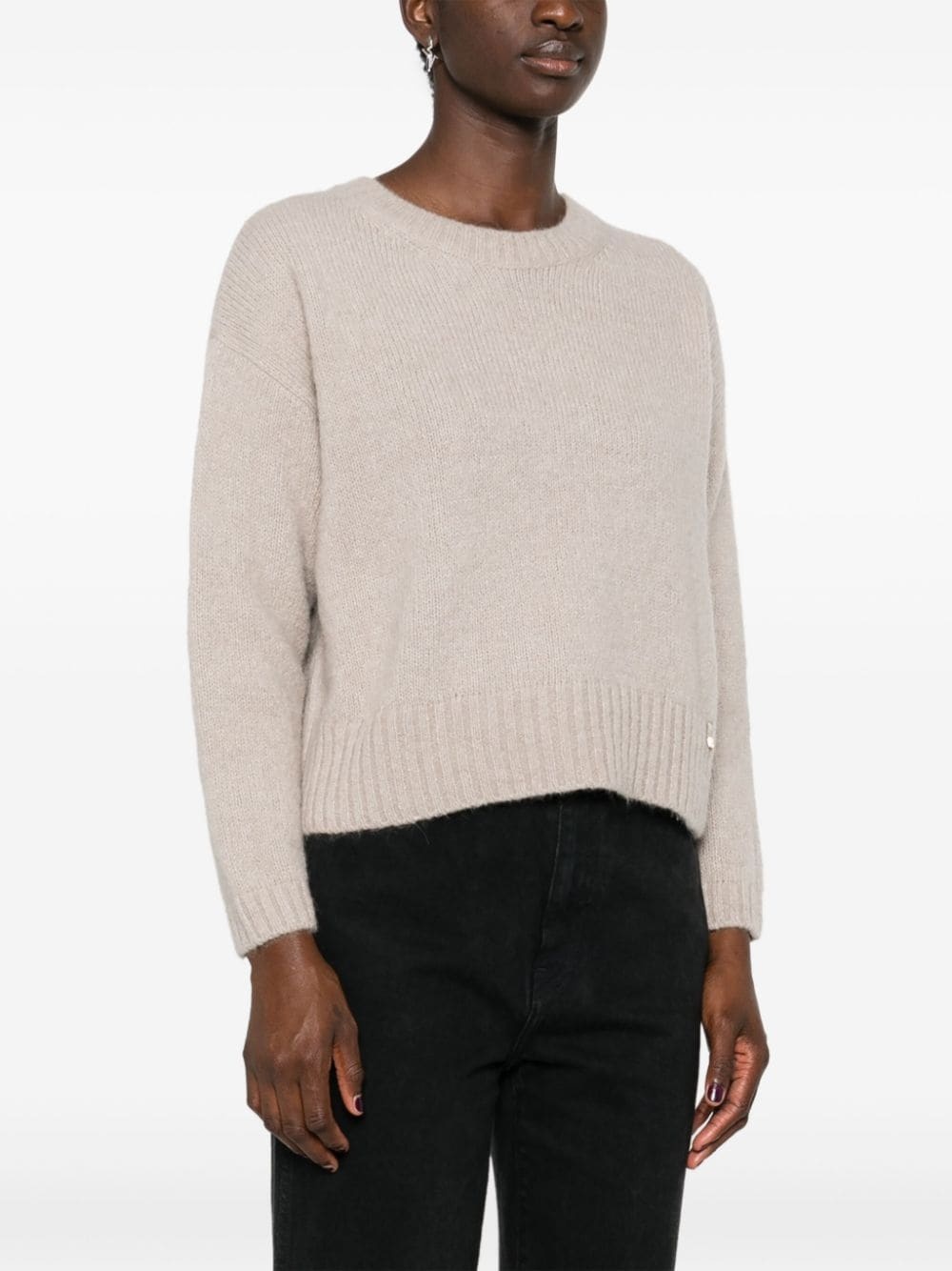 logo-charm sweater - 5