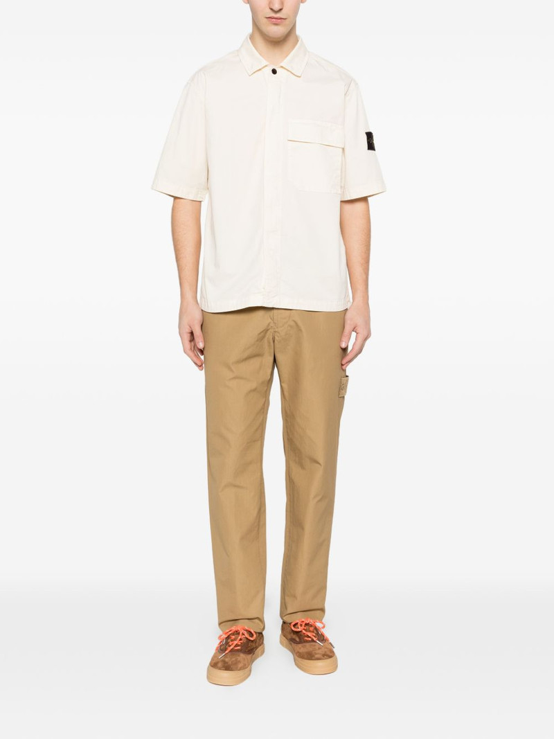 Stone Island logo patch chinos outlook