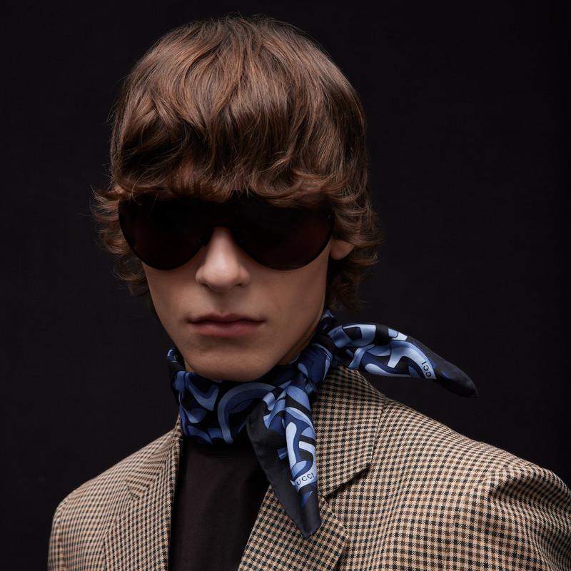 GUCCI Printed silk pocket square outlook