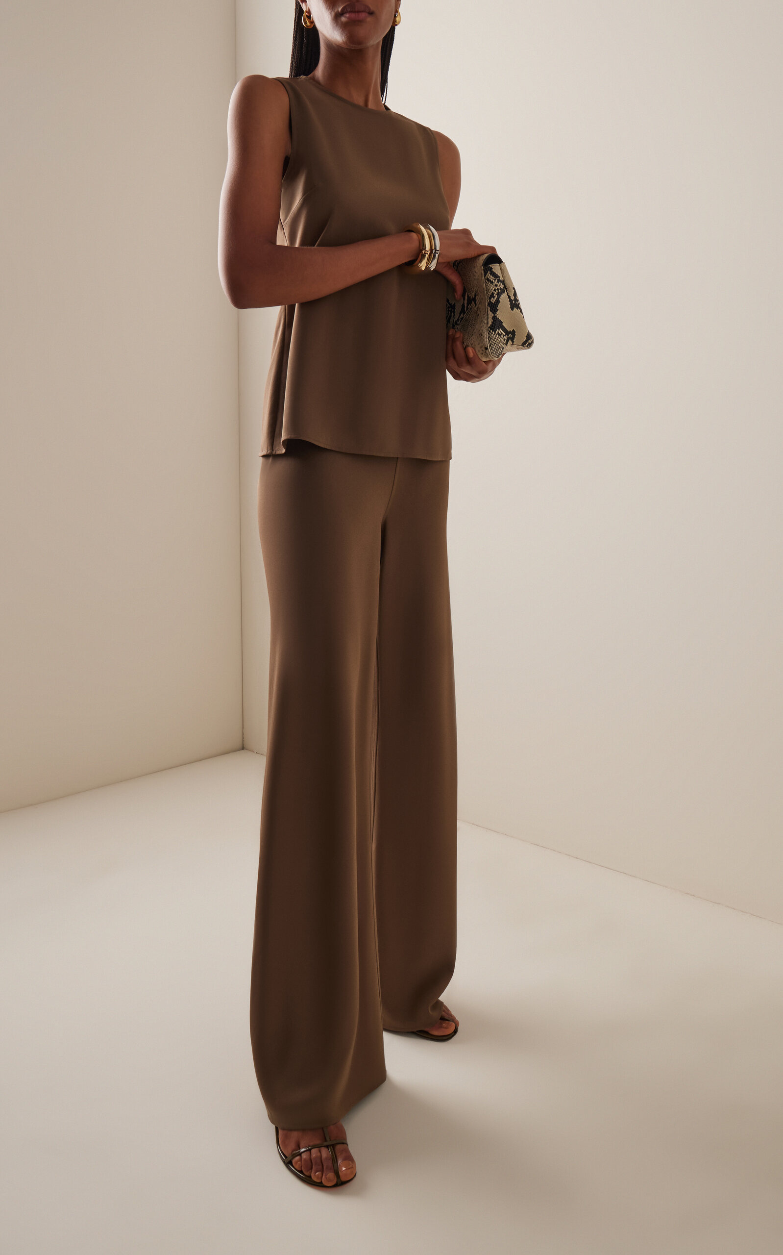 Bronte Crepe Top brown - 3