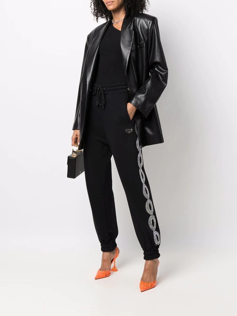 crystal-embellished joggers - 2