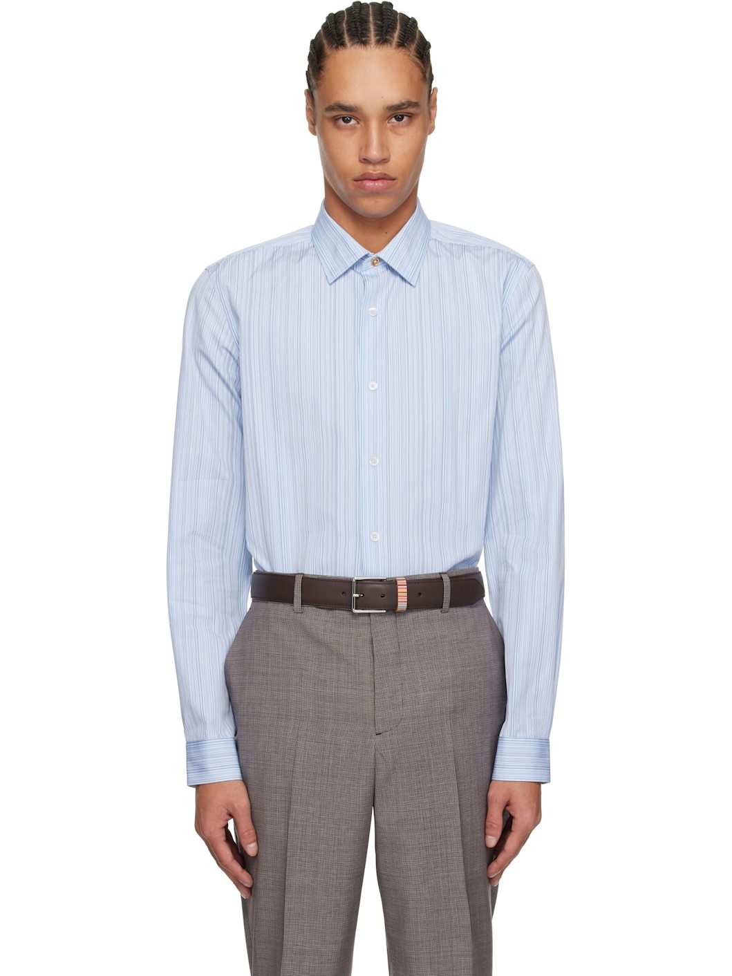 Blue Striped Shirt - 1