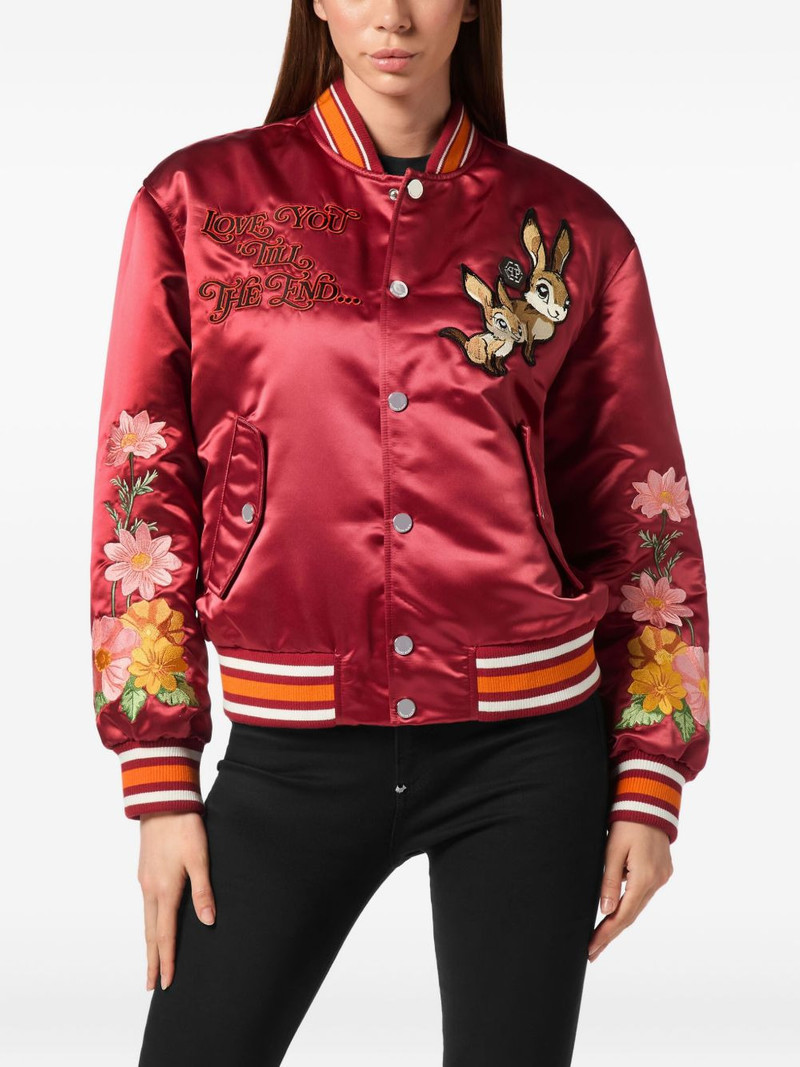embroidered satin bomber jacket 3