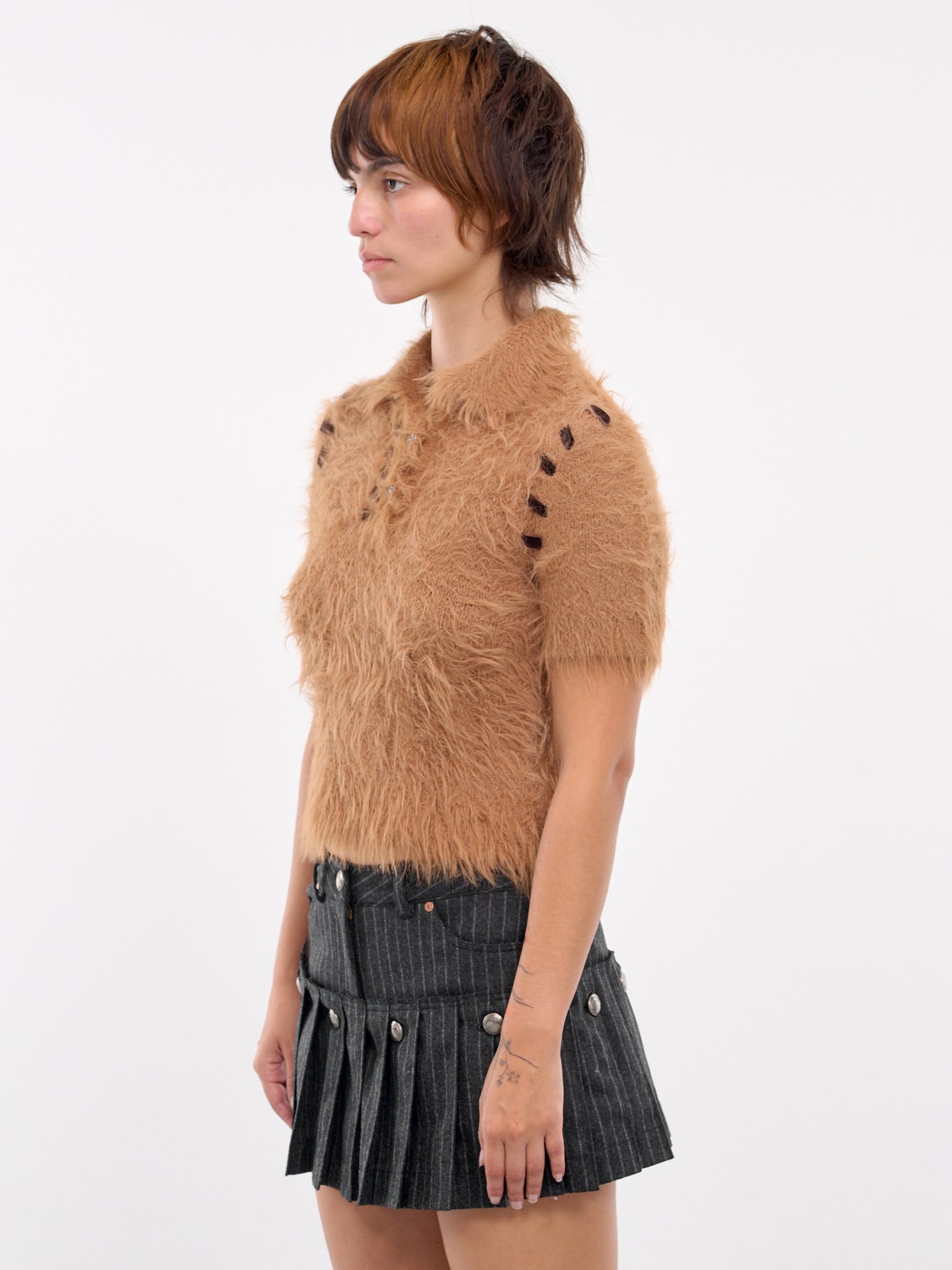 Bear Knit Polo Top - 2