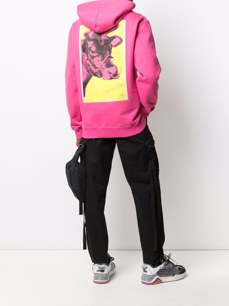 MAHARISHI Warhol Lunar organic cotton hoodie outlook