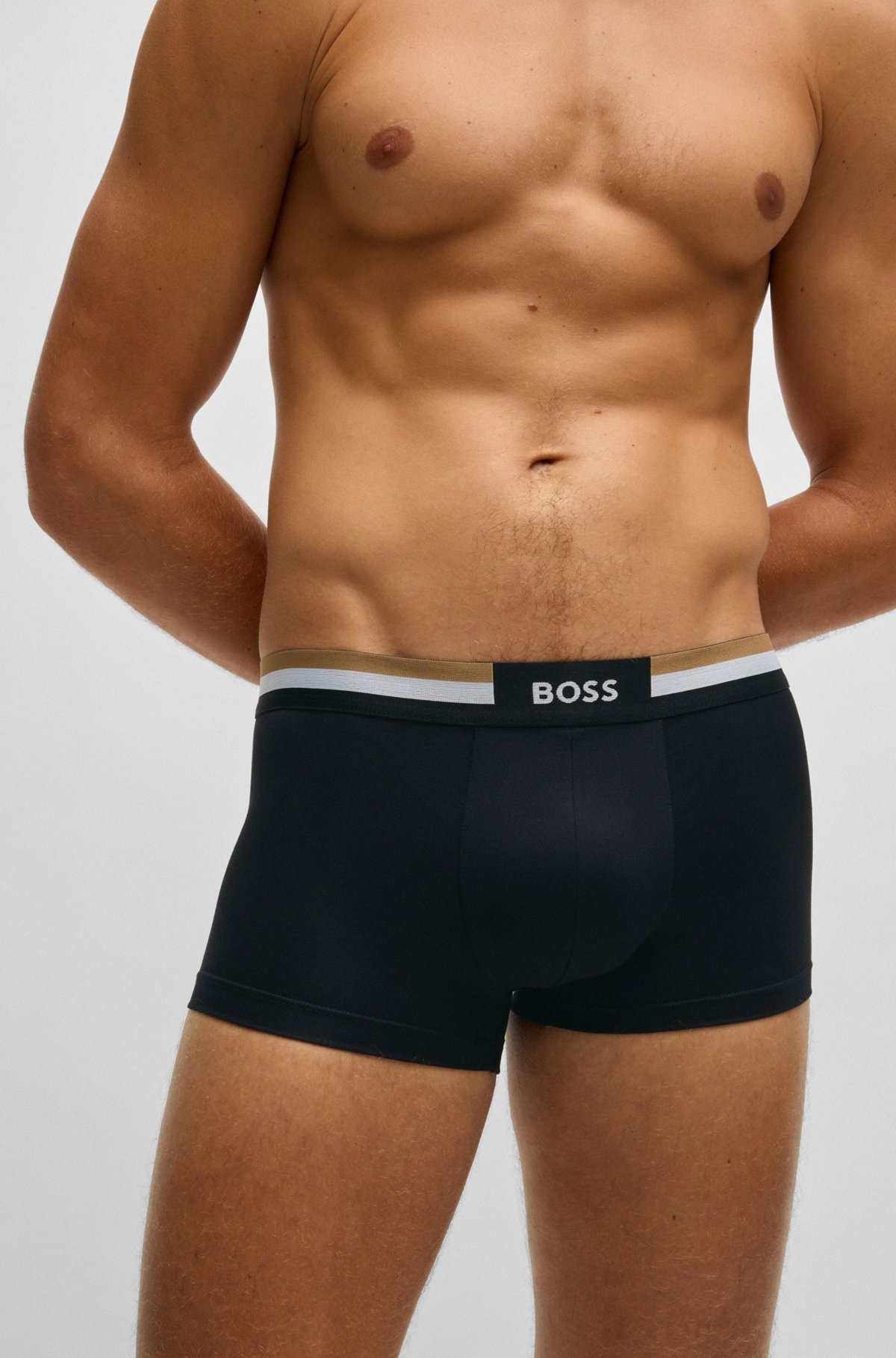 THREE-PACK OF TRUNKS WITH SIGNATURE WAISTBANDS - 4