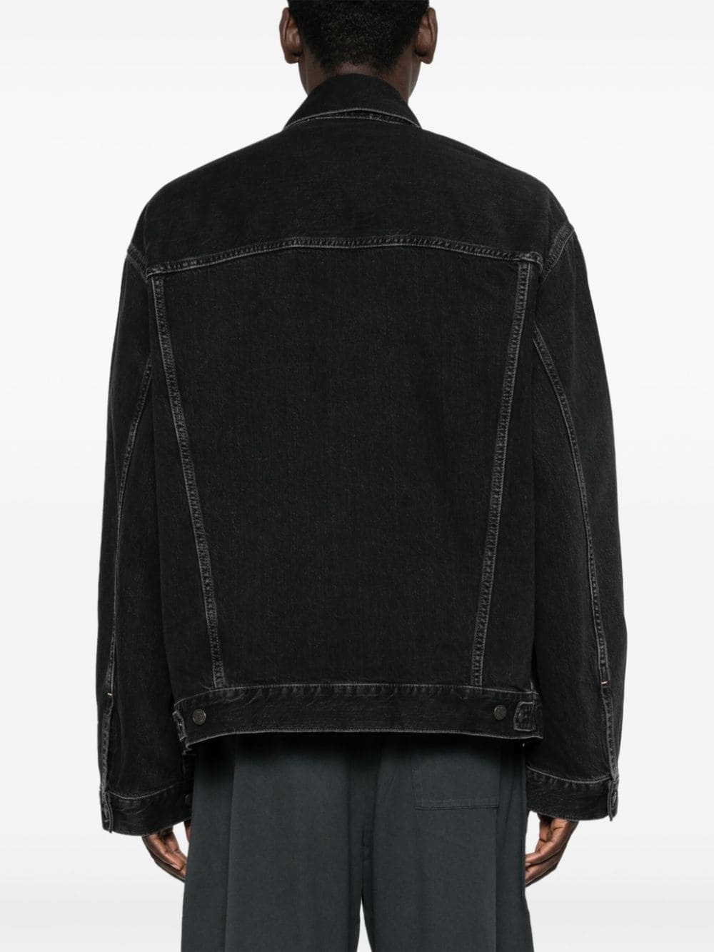 drop-shoulder denim jacket - 5