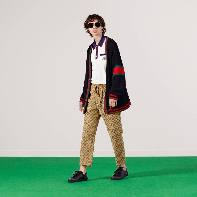 GUCCI Oversize cable knit cardigan outlook