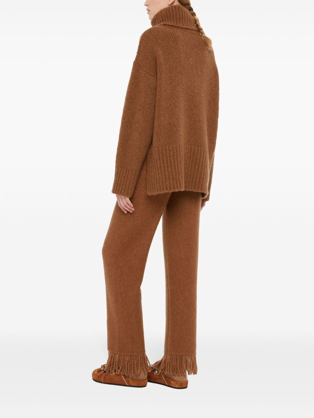 ribbed high-neck jumper - 5
