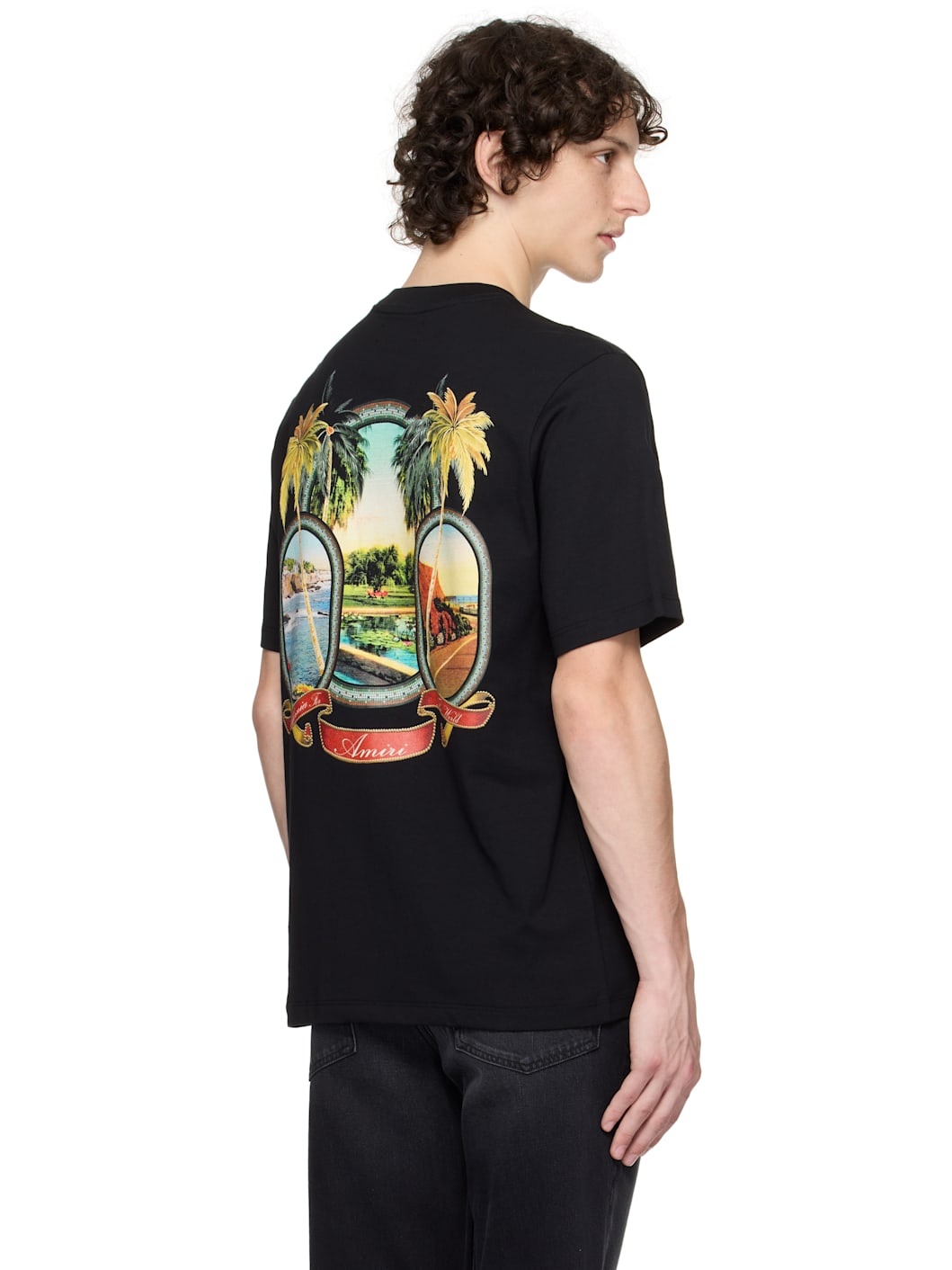 Black 'AMIRI MA Paradise' T-shirt - 3
