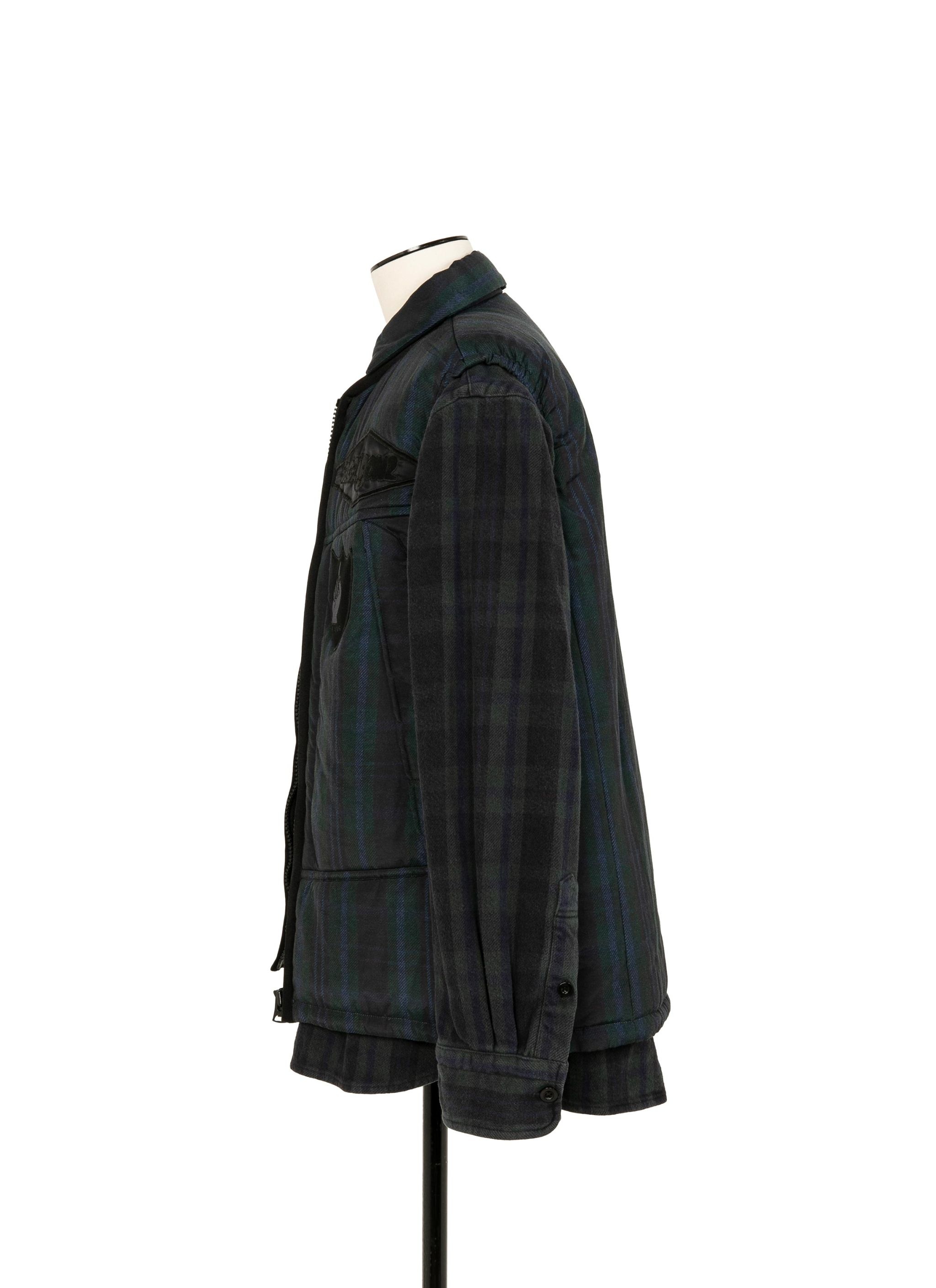 sacai Gonz Multi Patch Plaid Shirt - 3