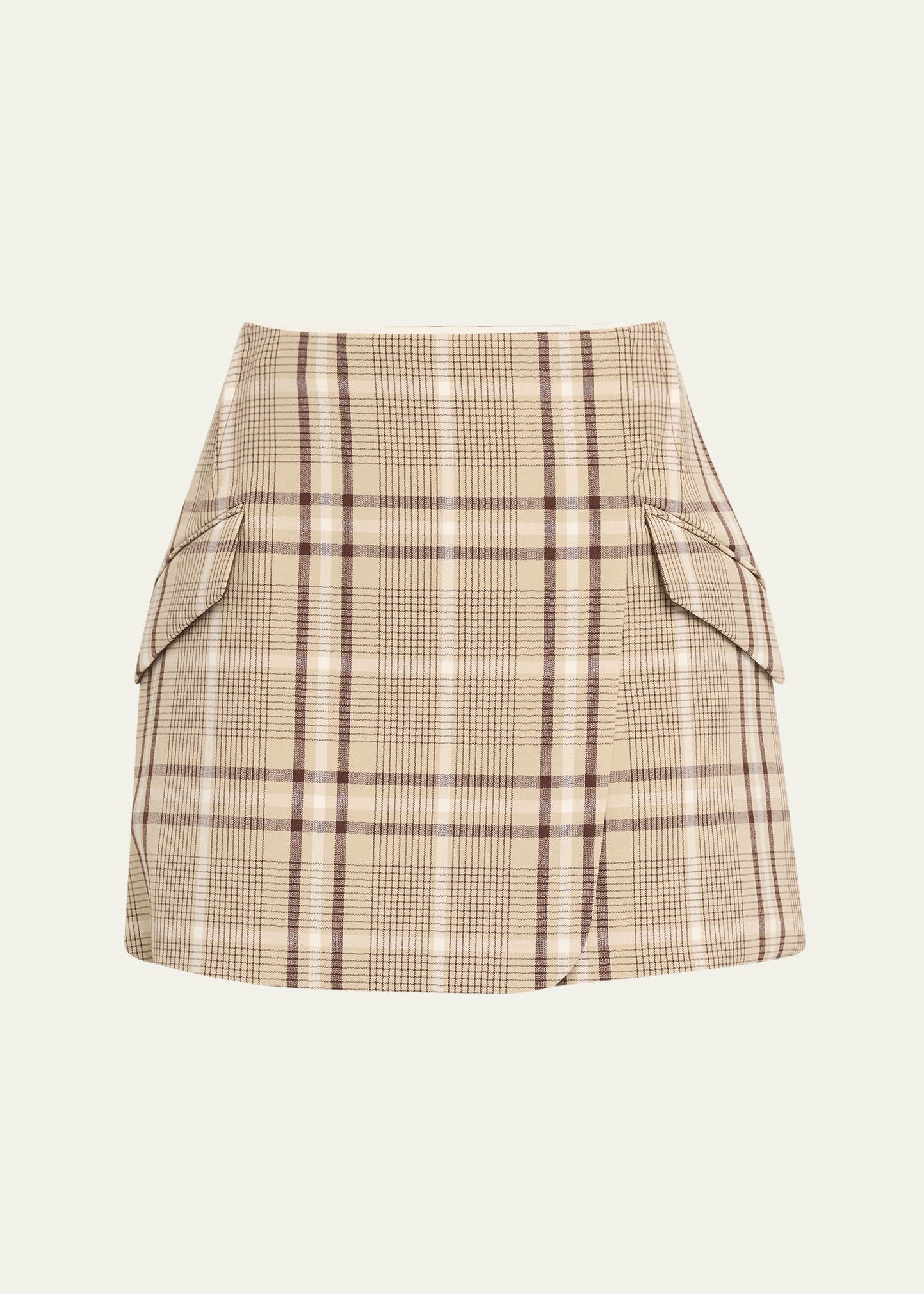 Payton Plaid Wrap Skirt - 1