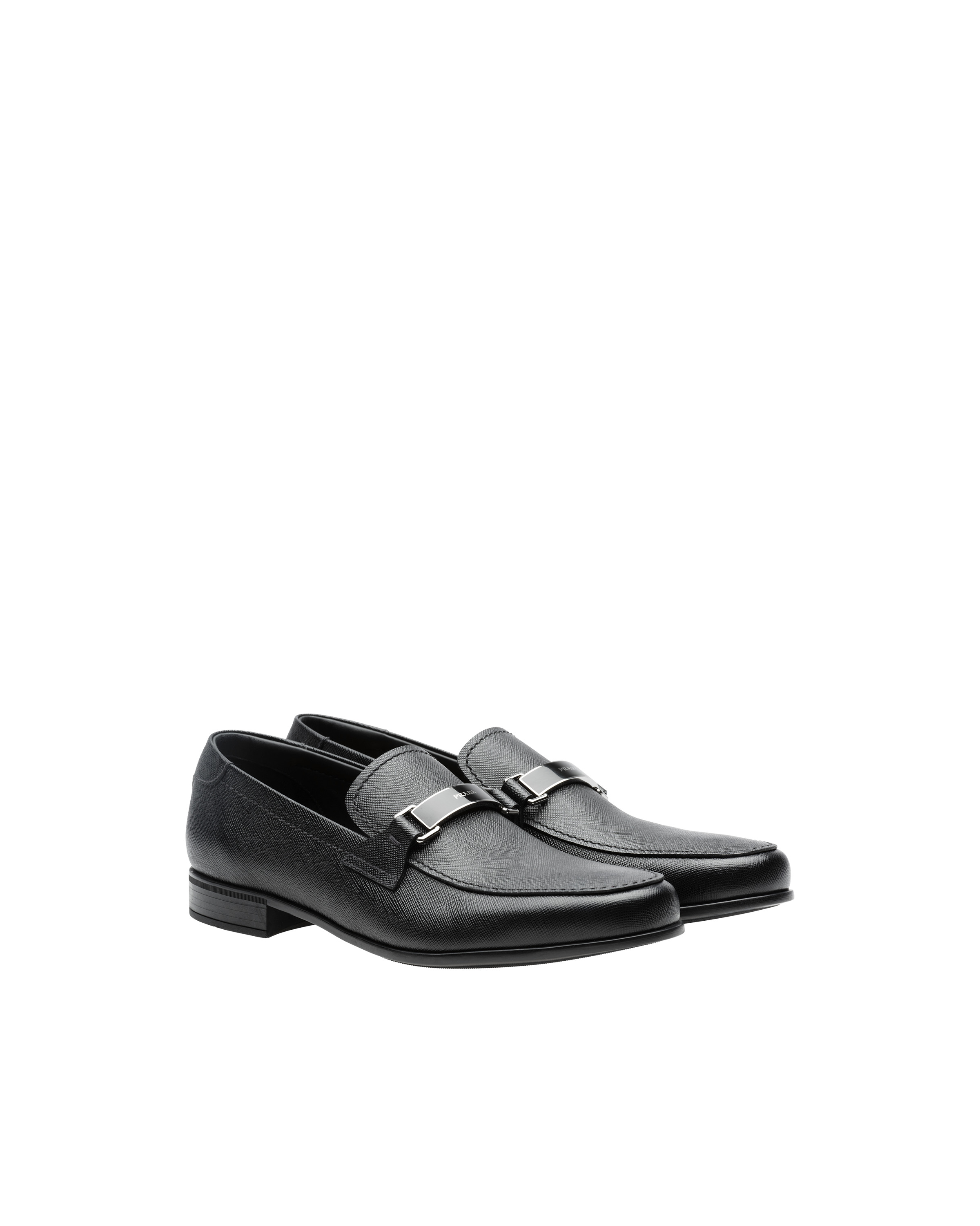 Saffiano leather loafers - 1