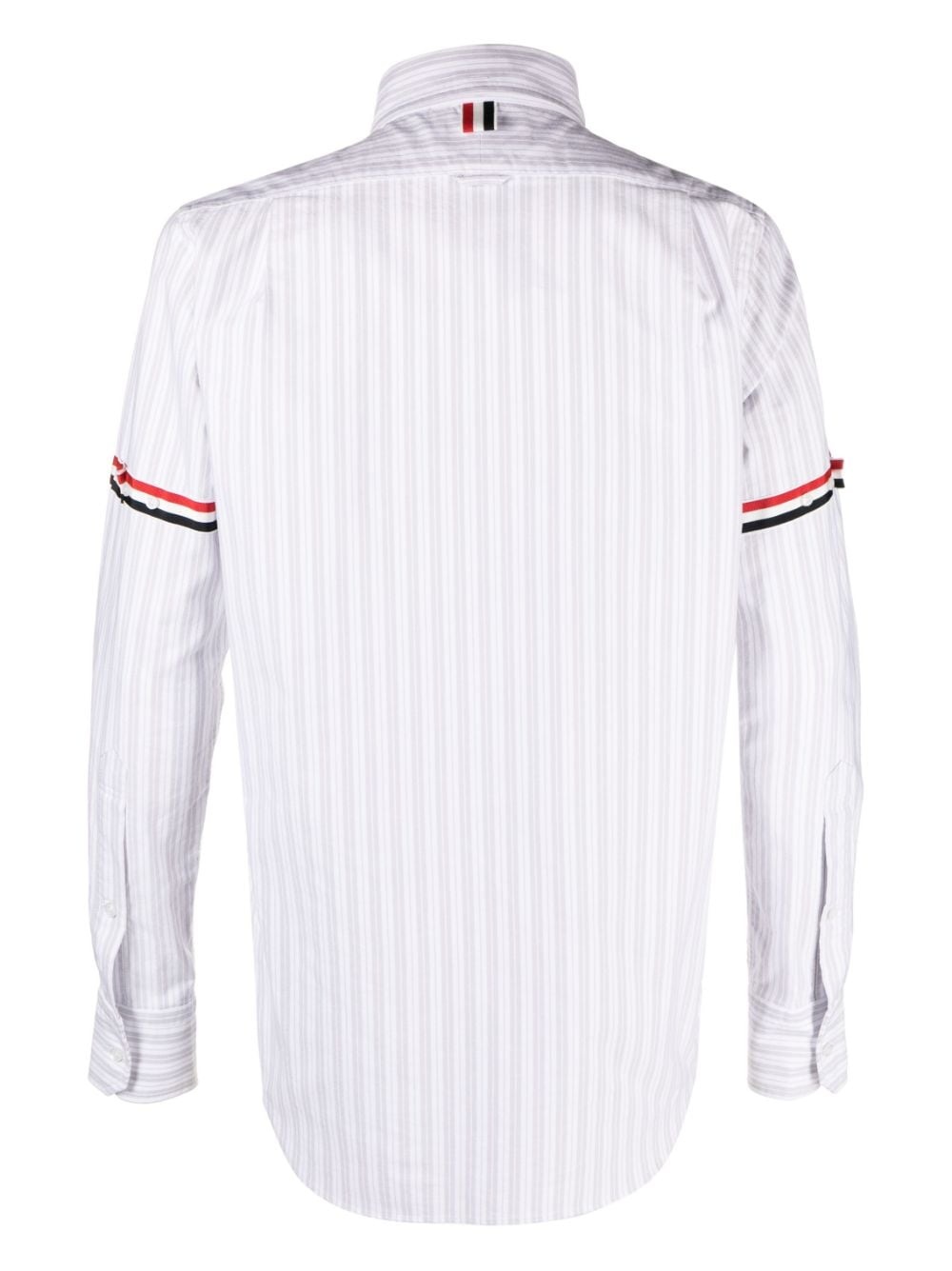 grosgrain-band striped Oxford shirt - 2