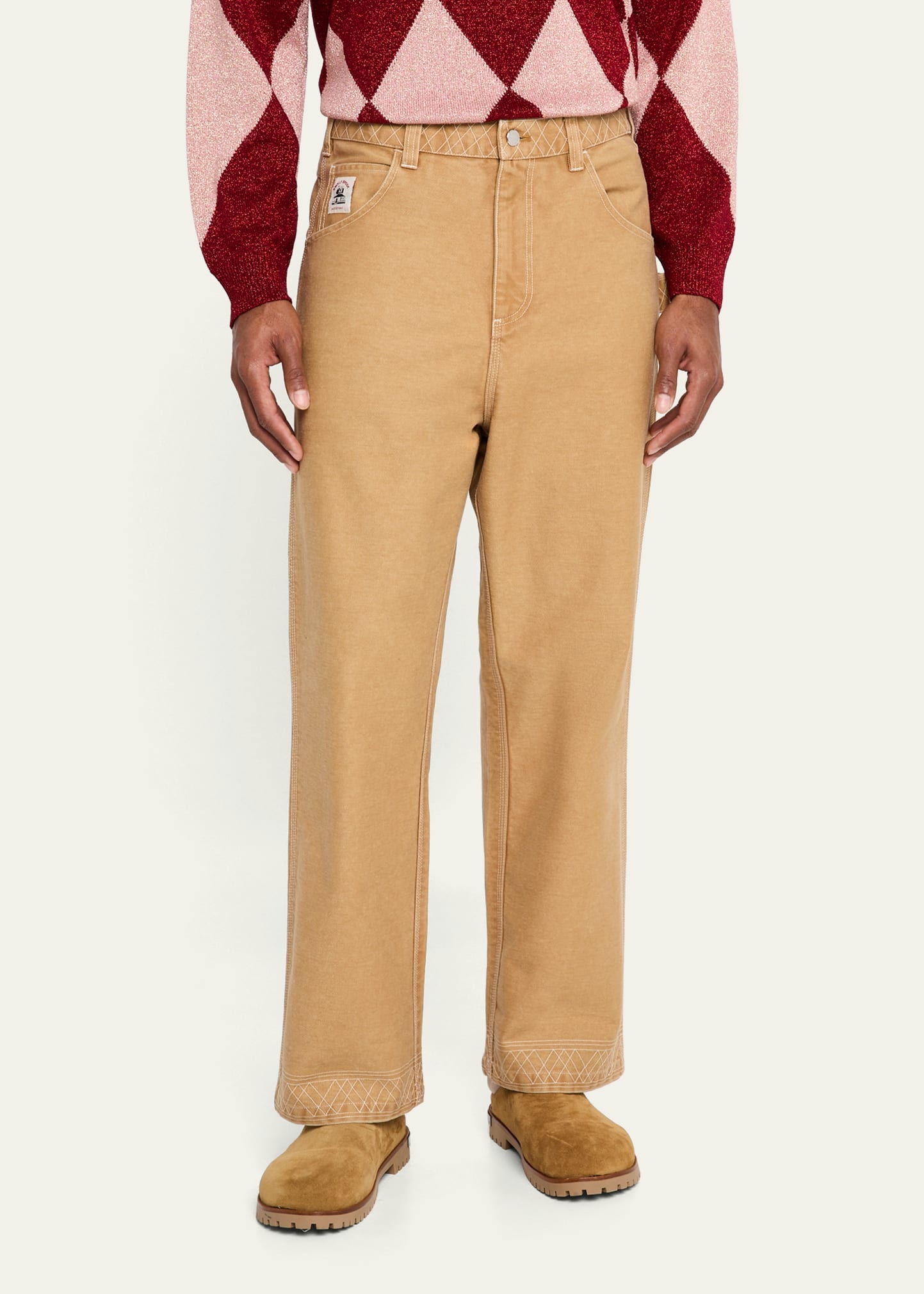 Men's Embroidered Knolly Brook Trousers - 4