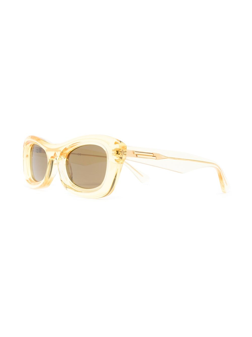 transparent rectangle-frame sunglasses - 2