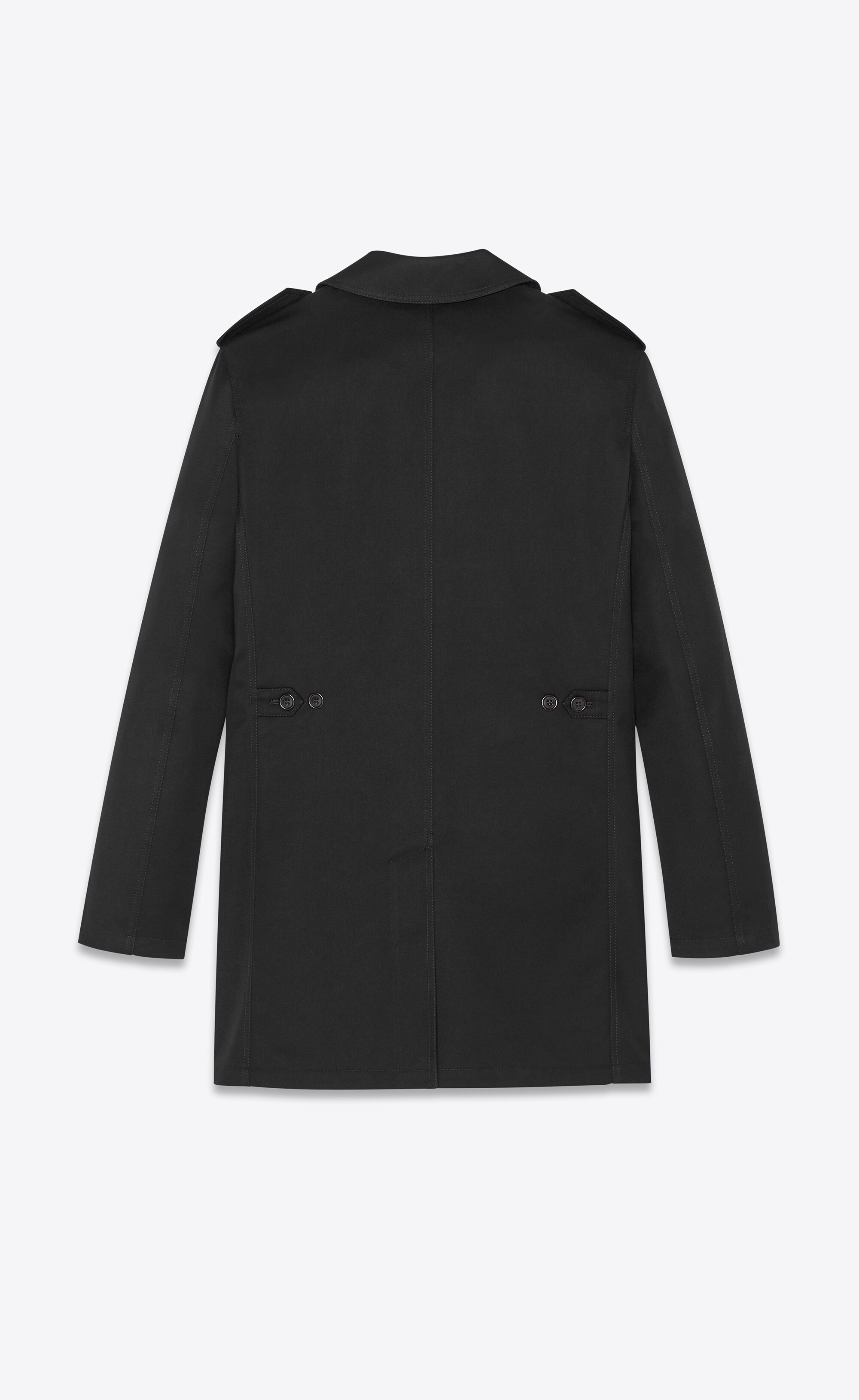 buttoned rain coat - 2