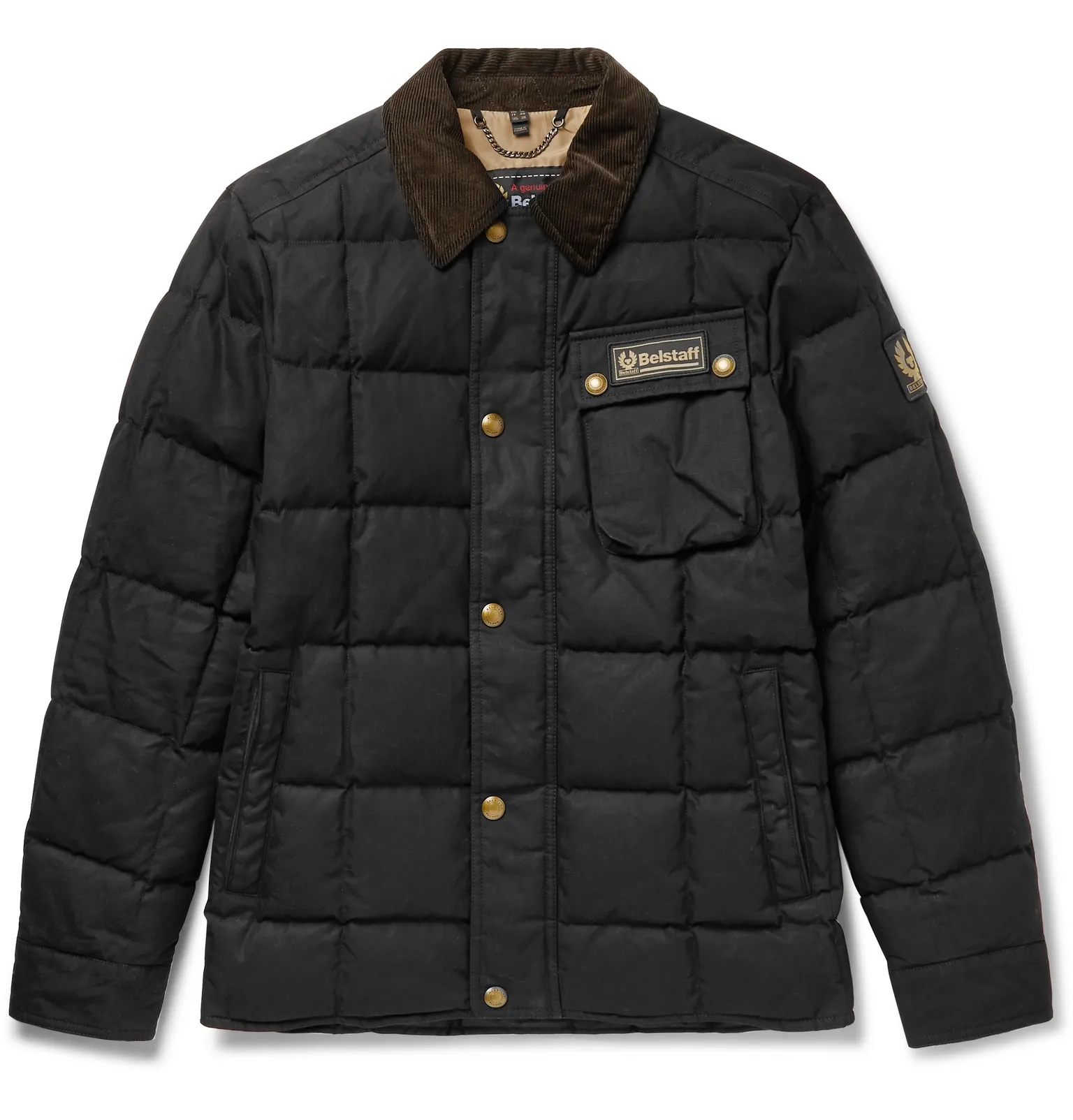 Ranger Cotton Corduroy-Trimmed Quilted Cotton-Canvas Down Jacket - 1