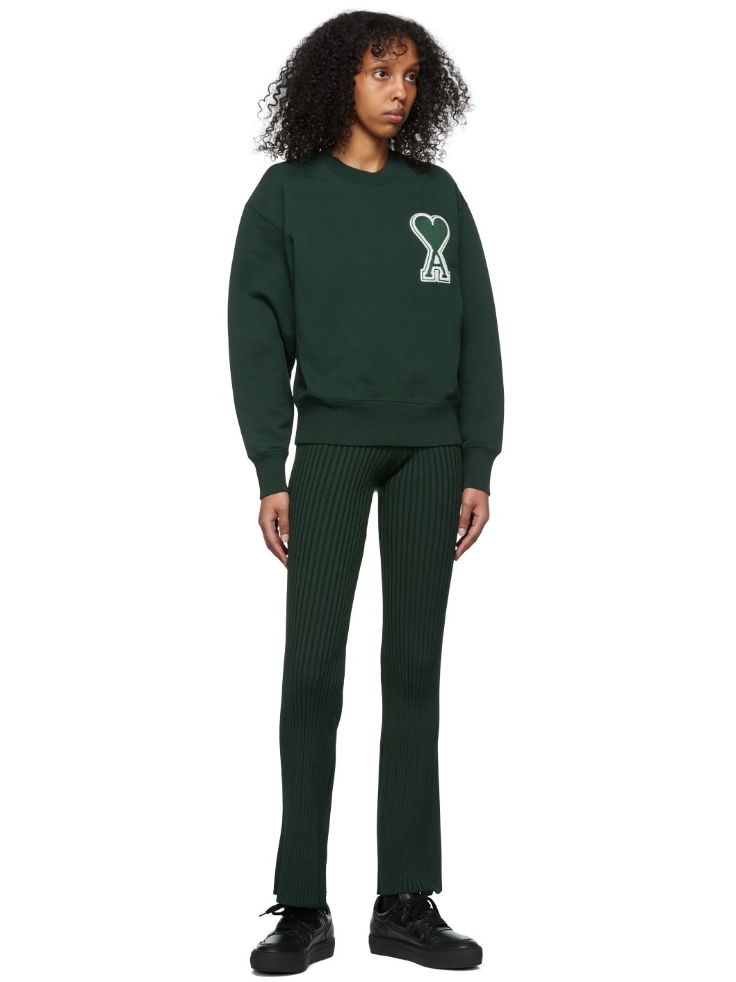 Green Viscose Lounge Pants - 4