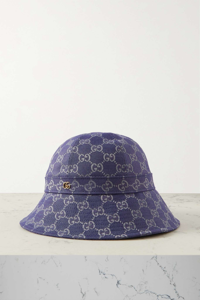 Canvas-jacquard bucket hat - 1